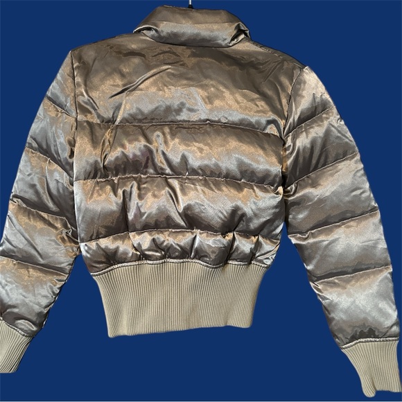 Vintage Express Metallic Silver Puffer Jacket Y2K - Picture 2 of 5